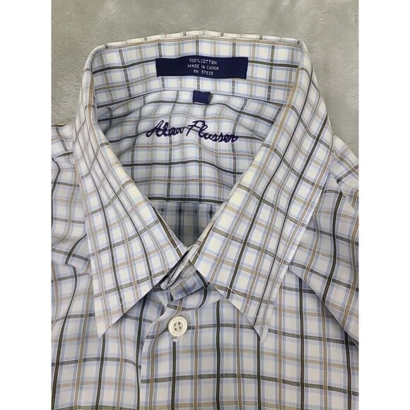 Alan Flusser Men's Multicolor Striped Button-down Long Sleeve Shirt Size XL - Picture 8 of 8